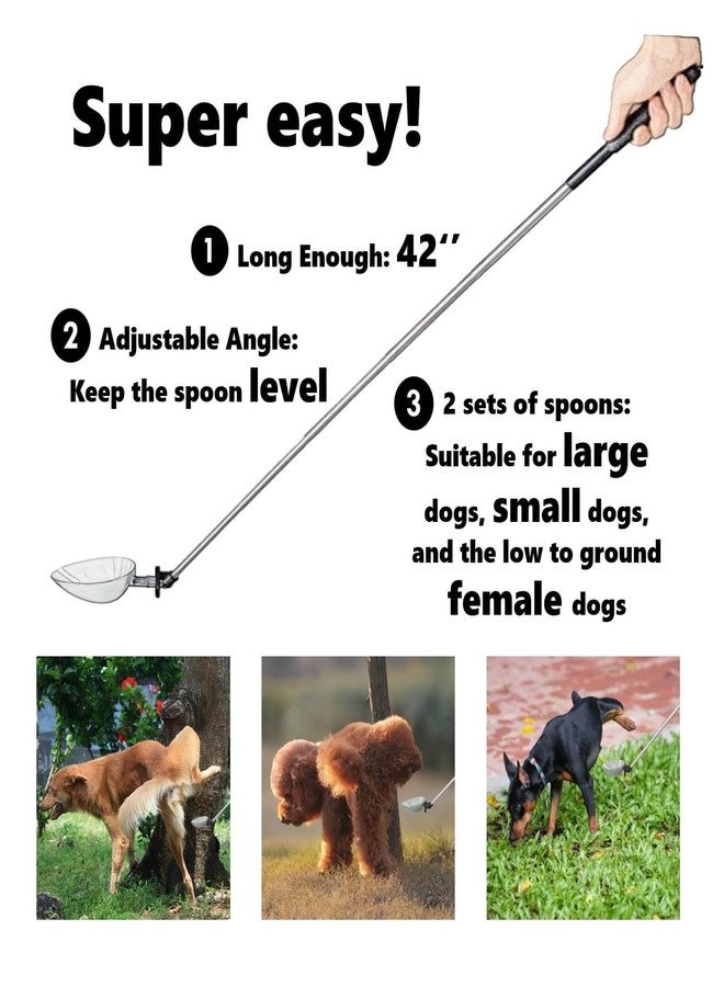 iNenya Dog Cat Urine Collector- Telescopic Handled Dog Pee Sample Catcher for Veterinary Supplies, Urine Stick for Small Large Female Dogs Extends to 42" - Image 2